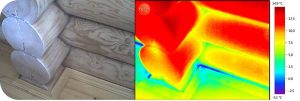 Тепловизионное обследование брусового дома